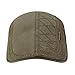 OMECHY Men's Cotton Flat Newsboy Cap Cabbie Ivy Duckbill Irish Cap Gatsby Driving Golf Beret Hat Army Green