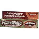 Plus White, The Coffee Drinkers' Whitening Toothpaste, Cool Mint Flavor, 3.5 oz (pack of 2)