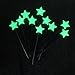 10 Pack Glow Stone Garden Stakes - Outdoor Glow in The Dark Walkway and Garden Decor