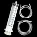 Momok Large Plastic Syringe, 100ml Syringe with 80cm, 160cm Handy Plastic Tubing for Dispensing, Injection, Filtration primary