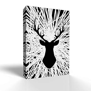 Wall26-Canvas Wall Art-Abstract Line with Animal-Giclee Painting Wall Art for Bedroom Living Room Home Decoration - 12x18 inches
