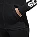 adidas Women's Essentials Linear Full Zip Fleece Hoodie, Black/White, Large
