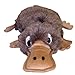Outward Hound Kyjen 31008 Egg Babies Platypus Plush Dog Toys Squeak Toy Dog Puzzle, Large, Brown