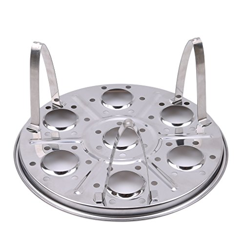 Meolin Egg Steamer Rack for Instant Pot Stainless Steel Egg Cooker Rack,Stainless steel,6.8in - Thumbnail 3