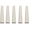 Cone Ceramic Sandblasting Nozzle Air Siphon Sandblasting Gun White Ceramic Nozzle 5/32"Bore,2-13/32”Length （5 Piece）
