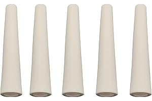 Cone Ceramic Sandblasting Nozzle Air Siphon Sandblasting Gun White Ceramic Nozzle 5/32"Bore,2-13/32”Length （5 Piece）