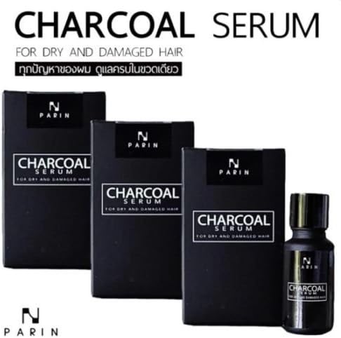 50X Charcoal Hair Serum Treatment - Detox Hair,Reduce Hair Loss, Dry &amp; Damage Hair 15ml.