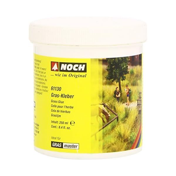 NOCHÂ® Gras- Kleber/elektrostatische Begrasung/Grasleim fÃ¼r statische Grasfasern/alle Spurweiten/realistische Beflockung/geeignet fÃ¼r Gras-Master / 250 g Dose/DIY