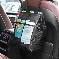 Hanging Car Trash Can with Storage