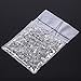 1440 Pieces Hotfix Rhinestones Crystals Hot Fix Clear AB Crystals Round Flatback Gems Glass Stones Crystal Rhinestones Bulk for Crafts Clothing Dance Costumes, 5mm (Clear, 4MM)