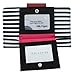 Kenneth Cole Reaction Women's Wallet Organizer (BLACK-WHITE/CHERRY)