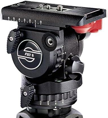 Sachtler FSB 6T Pro Video Fluid Head, (75mm Ball) 3+3 Damping, Touch & Go Plate DV, & Single Pan Bar