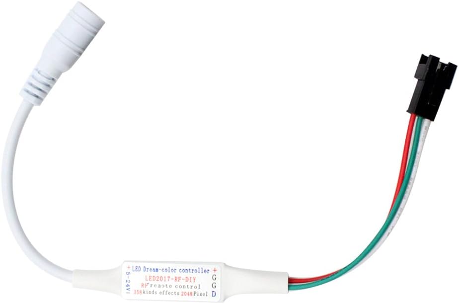 VIPMOON 14-Key RF Dream Colour Wireless Remote LED Controller with 3 Pin JST Connector, DC 5-24V LED Strip Light Controller - Image 4