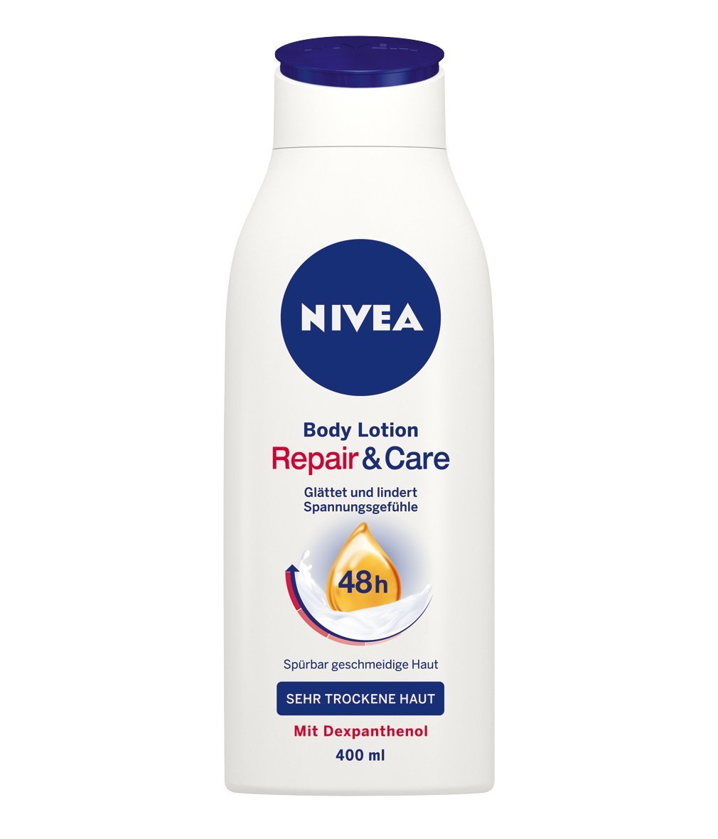 NIVEA Repair und Care Body Lotion, für sehr trockene Haut, 400 ml