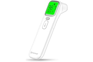EasyEast Touchless Infrared Forehead Thermometer, Smart Digital Screen, Fast Reading Detection, No Battery Included
