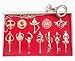 Sailor Moon Pretty Guardian 12PCS Cosplay Keychain Necklace Toy Christmas Gift Silver by SM