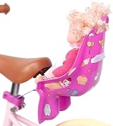 AVASTA Doll Bike Seat for Girls Bicycle with DIY Unicorn Decals Purple view 2
