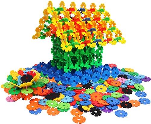Brain Flakes Building Toys for Kids | Educational STEM Toys Plastic Disc Set | Non-Toxic Plastic Building Toys, Best Building Toys for Kids | Extra-Large 500-pc. Plastic Discs Set