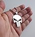 THE PUNISHER SKULL PENDANT NECKLACE 316L STAINLESS STEEL UNISEX HARLEY BIKER
