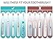 Generic Replacement Toothbrush Heads Philips Sonicare HX6014 HX6013 ProResults Black 12 pcs Fit DiamondClean HealthyWhite EasyClean FlexCare Soft Bristles Gum Plaque Control
