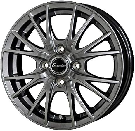 Amazon 適合車種 ニッサン ノート E12系 12 サマータイヤセット ｄｕｎｌｏｐ ダンロップ ｅｃ２０２ｌ 185 70r14 夏用タイヤとホイールの４本セット アルミホイール ｈｏｔ ｓｔｕｆｆ エクシーダー ｅ０５ クリアシルバー 5 5 14 4 100 14インチ サマー