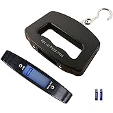 Luggage Scale, Large Handle, Electronic Luggage Scale, High Precision Carrying, 110lbs/50kg, Hook Rotates 360°, Travel Airpor