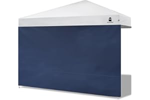 MordenApe Sunshade Sidewall for 10x10 Pop Up Canopy Gazebos Tent - Straight Leg, Instant Waterproof Canopy SunWall, 1 Pack Canopy Sidewall Only (Spliceable, Navy)