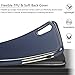 LOHASIC for iPhone XR Leather Case, Thin Slim Luxury Business PU Soft Flexible TPU Bumper Non-Slip Grip Shockproof Protective Phone Cover Cases Compatible with iPhone XR 6.1 inch (2018) - Blue