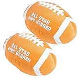 Fun Express Plush All Star Ring Bearer Football (2 Packs)