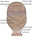 LotFancy 10 Drainable Pouches - Ostomy Bags with Clamps for Colostomy Ileostomy Stoma Care, Cut-to-Fit, One-Piece System