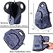 KOKAKO Lunch Boxes Neoprene Small Lunch Bag Tote Washable Insulated Waterproof for Men Women Kids(GrayBlue-WithPocket)