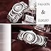 Fashion Womens Watches Silver Analog Quartz Bangle Rhinestone Waterproof Stainless Steel Hollow Wrist Watch Bracelet