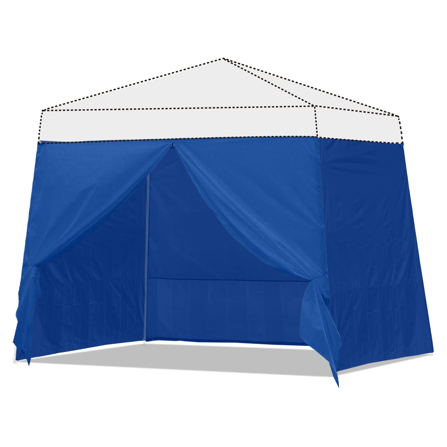 Photo 1 of ABCCANOPY Slant Leg Side Wall 10x10ft base/8x8ft top, Blue (4 Walls Only, NOT Including Frame and Top)