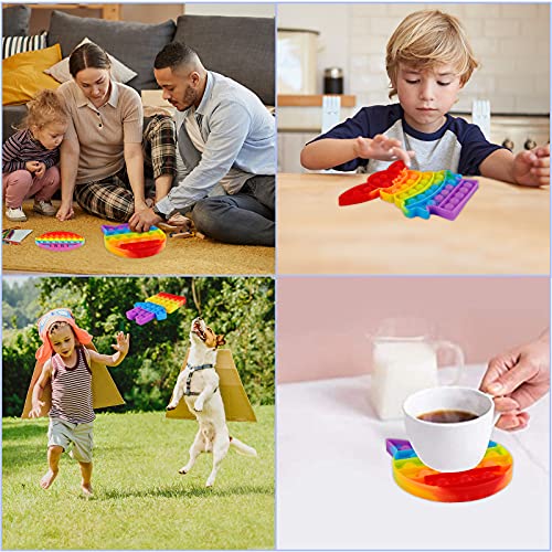 4 Packs Bubble Toy, Autism Sensory Anxiety Stress Relief Satisfying Autistic Cheap ADHD Set Kids