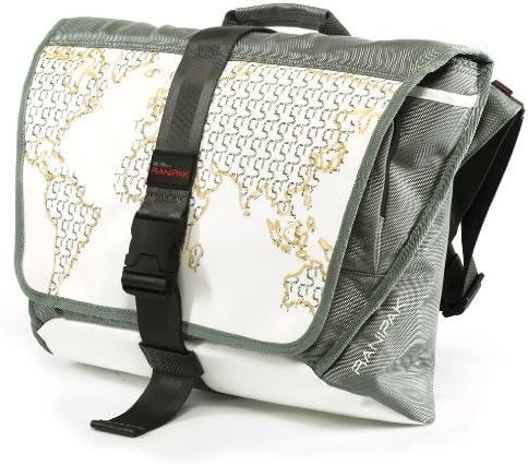 Ranipak Durable Print Graphic Laptop Organizer Computer Messenger Bag, White, One Size