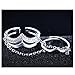 Seven And Eight S&E Women's Sterling Silver Crystal Finger Ring Wedding Ring Bridal rings