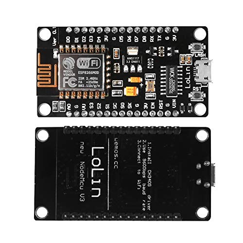 Aokin 3pcs ESP8266 NodeMCU LUA CH340 ESP-12E WiFi Internet Development Board 4M Flash Serial Wireless Module for Arduino IDE/Micropython New Version