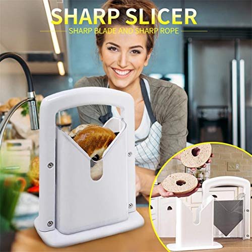 image for heavKin Portable Removable Bread Bagel Slicers Perfect Cutter Every To