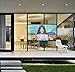 SWT 100 inch Outdoor Cinema Projection Screen 16:9 Portable Foldable Washable Rear Projection Screen DIY Outdoor Movie Projector Screen for Video Projector