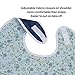 Shorewood Medical Adult Bib for Eating, Waterproof Clothing Protector with Crumb Catcher. Machine Washable (blue-wide)