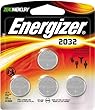 Energizer Cr2032 3 Volt Lithium Coin Battery, 4 Count "Original Red and Back Packaging 4 On a Card As Pictured"