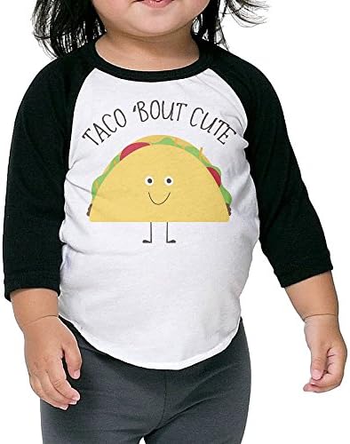 Lisenict Taco Bout Cute Toddler Baseball T-shirt Size4 Toddler