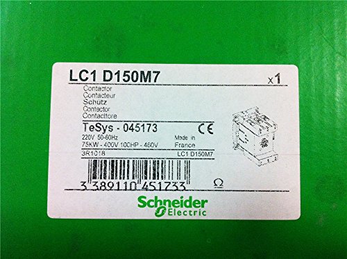 LC1D150M7 NEW SCHNEIDER AC Contactor LC1D150M7 3P 150A 220V AC Coil