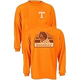 New World Graphics Tennessee Vols Men's Orange 2 Sided Smokey Portrait Long Sleeve T Shirt
