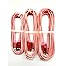 iPhone charger Junwolf 3Pack 3FT/6FT/10FT Nylon Braided 8 pin Lightning to USB Cable Charging Cord for iPhone 7/ 7Plus/ 6/ 6s/ 6s Plus/ 5/ 5s/ 5c/ SE/ iPad/ iPod and More(Rose gold)