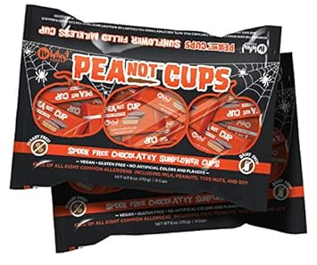 No Whey Spook Free PeaNot Cups [Allergy Friendly and Vegan Chocolate Halloween Candy - Dairy Free, Nut Free, Peanut Free, Gluten Free]