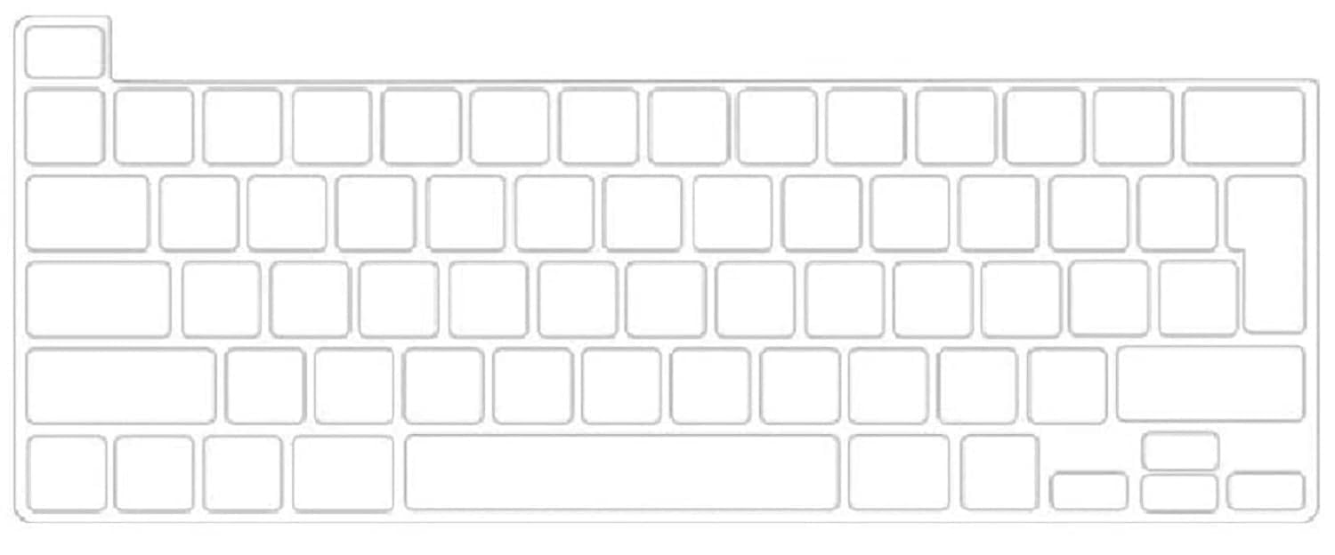 Se7enline Compatible with MacBook Pro 13 inch Keyboard Cover A2289/A2338 M1 M2/A2251 & MacBook Pro 16 inch Keyboard Skin A2141 TPU Protector for MacBook Pro with Touch Bar Touch ID UK Layout, Clear