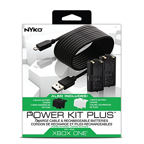 Nyko Xbox One Power Kit Plus Rechargeable Battery Kit with 2