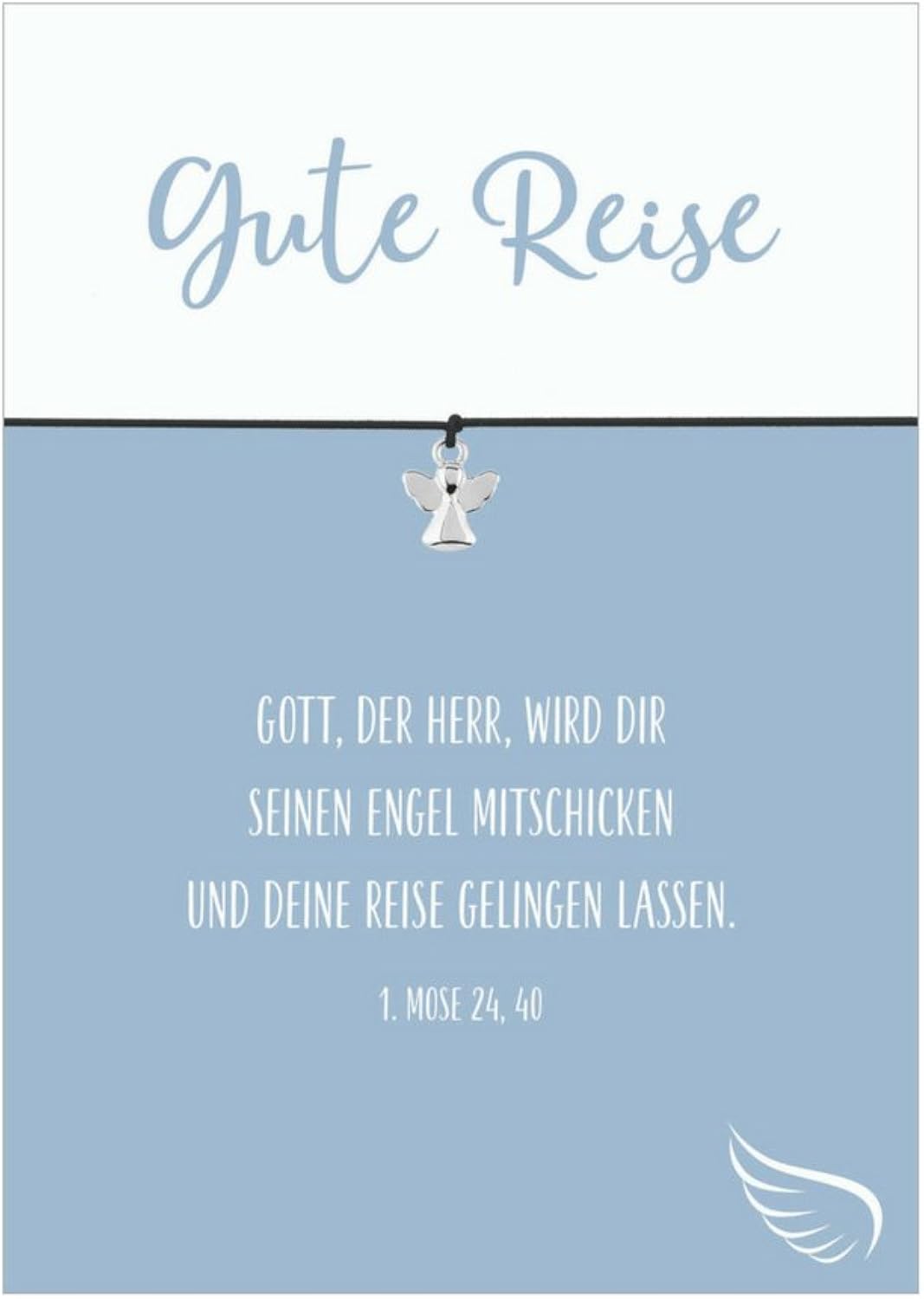 Gute Reise - Guardian Angel - Silver Plated Charm Bracelet with Mixed