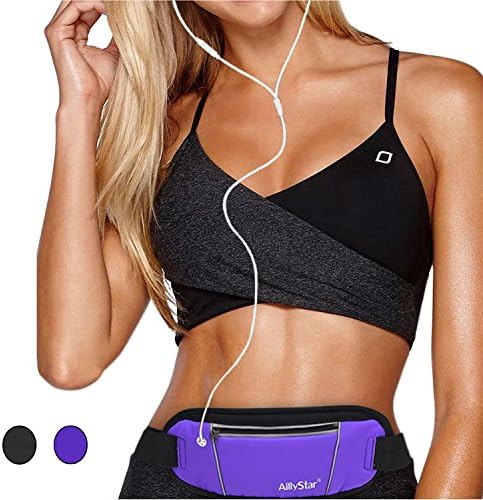Running Belt / Fanny Pack / Fitness Belt / Waist Pack / Adjustable Running Pouch for iPhone 6 7 Plus - Men, Women Sports Fitness, Running, Cycling, Hiking, Travel, Workout